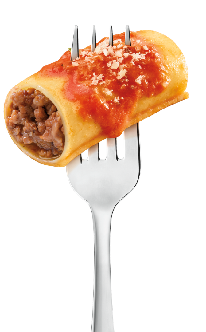 fork with Beef Cannelloni