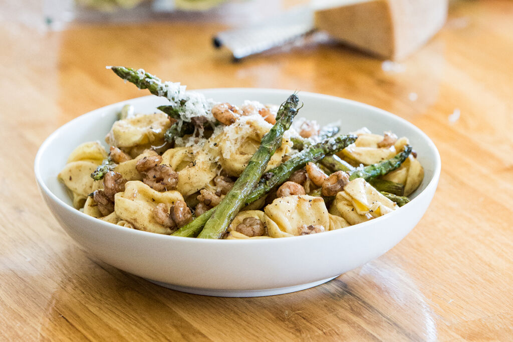 Tortelloni Asparagus Shrimp