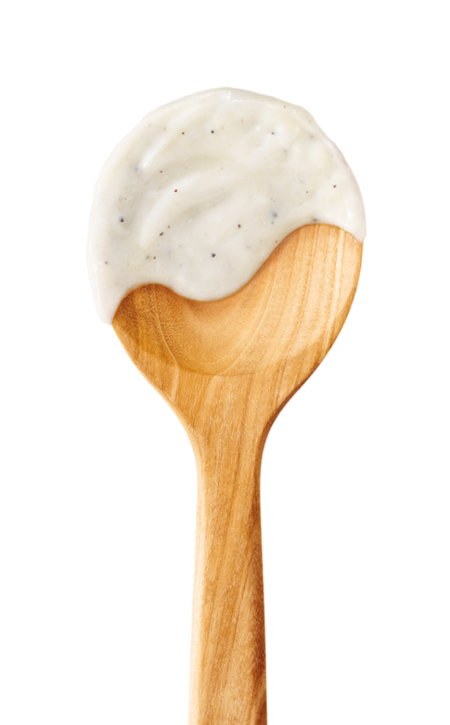 spoon with Alfredo Sauce
