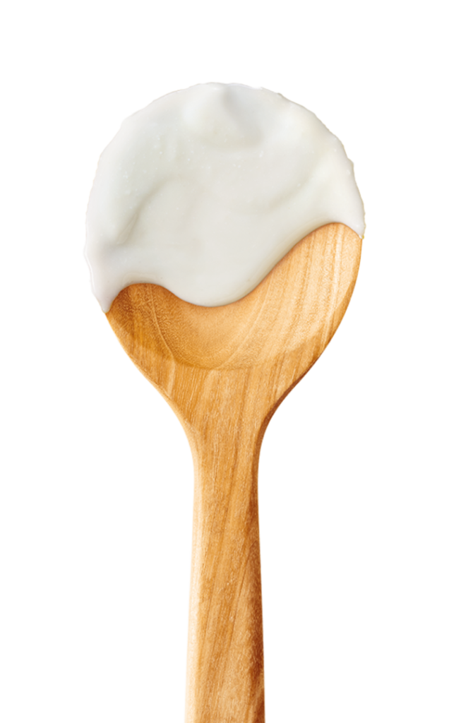 Spoon with Classic Creamy Alfredo Sauce