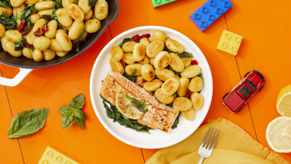 Baked-Salmon-and-Skillet-Gnocchi-Buying Local Ingredients for Better Quality Menus blog